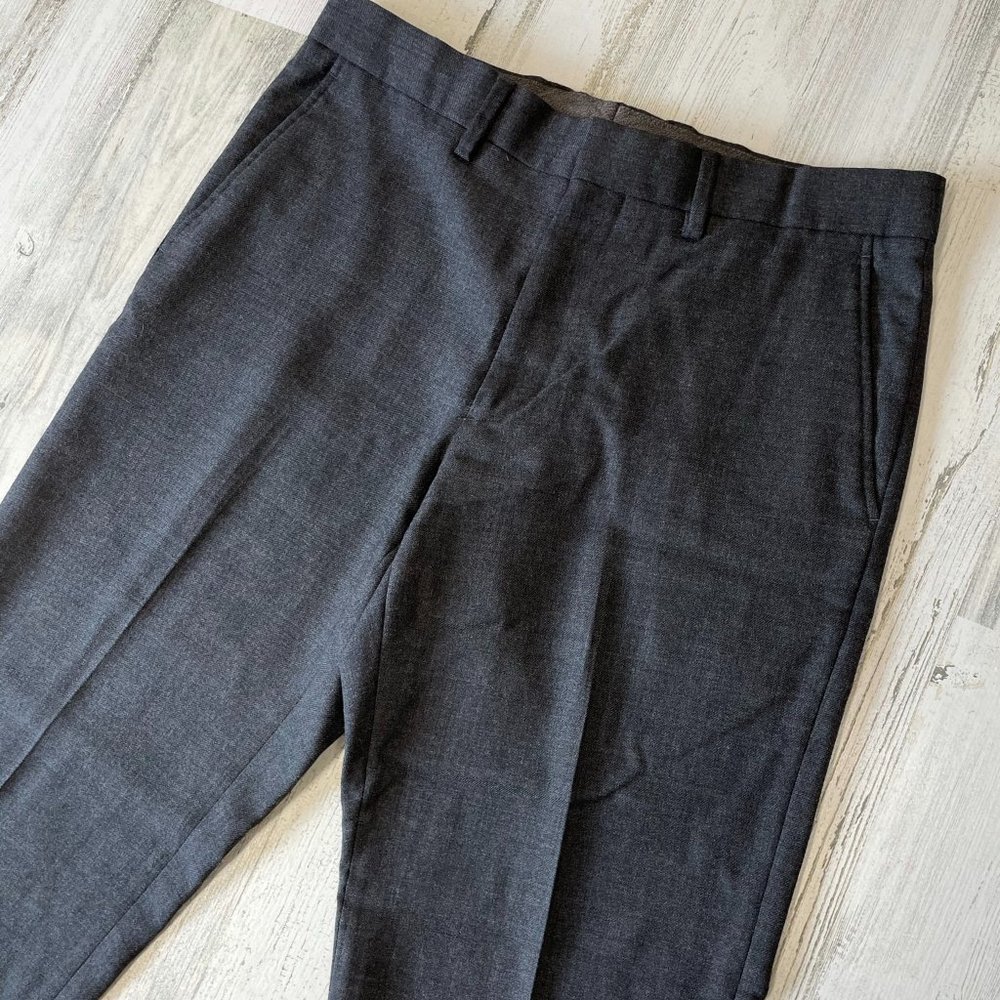 J Crew Wool Gray Dress Pants 32x(29) measured)